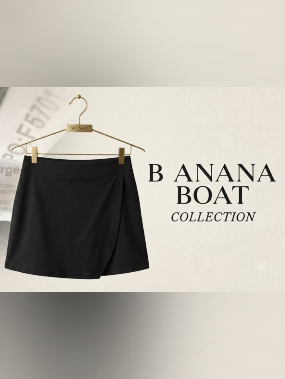 Banana Boat Active Black Athletic Skort

Size XL